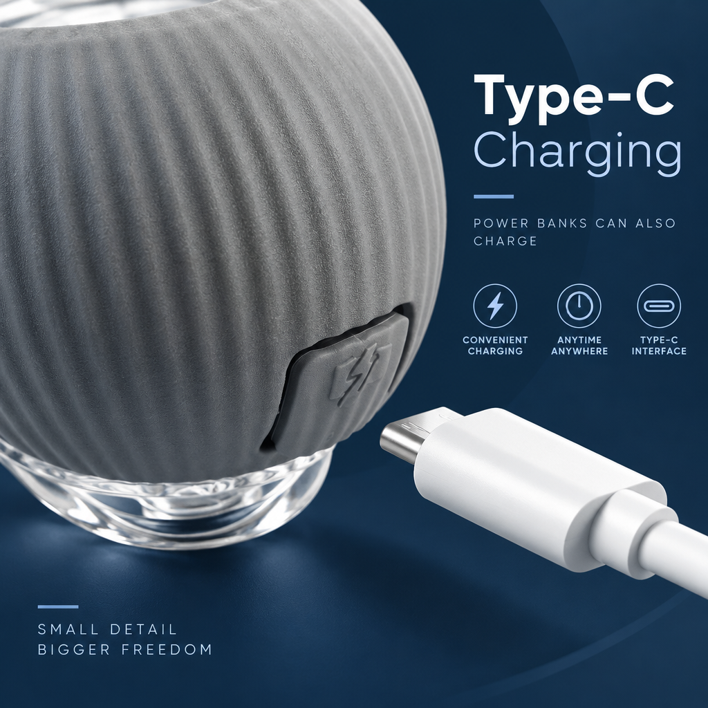 Rechargeable via USB-C